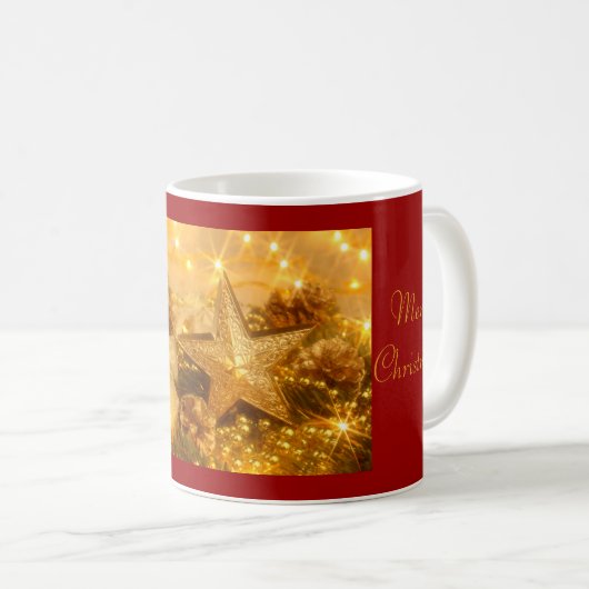 Mug Musique de Noël d'or (Devant droit)