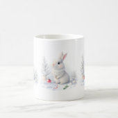 Mug Musique de Noël du lapin de neige (Centre)