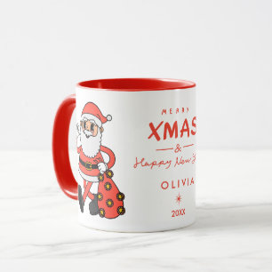 Mug Musique de Noël du Père Noël   Personnalisé
