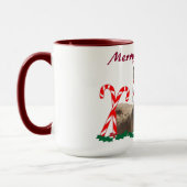 Mug Musique de Noël, faune, ânes (Gauche)