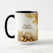 Mug Musique de Noël Feuille d'or (Gauche)