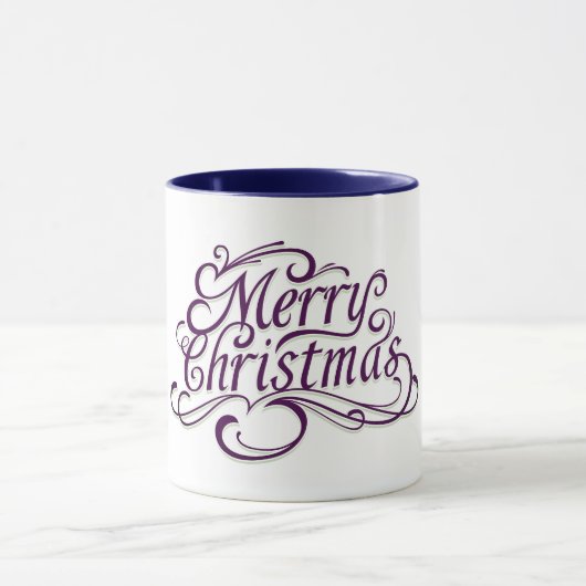 Mug Musique de Noël Joyeuse à deux tons (Centre)