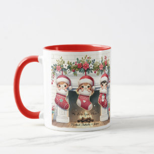 Mug Musique de Noël mimi avec petits-enfants Noms