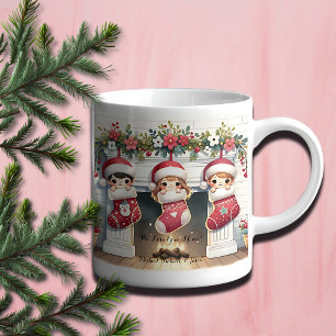 Mug Musique de Noël mimi avec petits-enfants Noms
