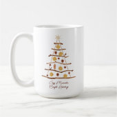 Mug Musique de Noël minimaliste (Gauche)