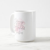 Mug Musique de Noël rose (Devant gauche)