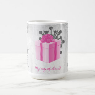 Mug Musique de Noël rose