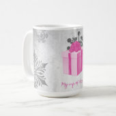 Mug Musique de Noël rose (Devant gauche)