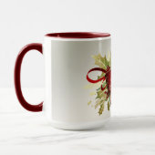 Mug Musique de Noël rouge moderne (Gauche)