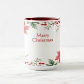 Mug Musique de Noël Rouge Poinsettia (Centre)