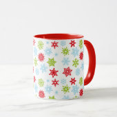 Mug Musique de Noël Snowflakes (Devant droit)