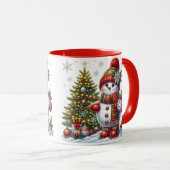 Mug Musique de Noël Snowman (Devant droit)