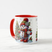 Mug Musique de Noël Snowman (Devant gauche)