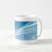 Mug Musique de Noël Vector Bleu (Devant droit)