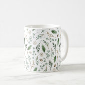Mug Musique de Noël verte de la forêt (Devant droit)