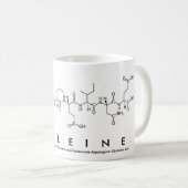 Mug Musique de nom de peptide de la Philéine (Devant droit)
