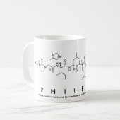 Mug Musique de nom de peptide de la Philéine (Devant gauche)