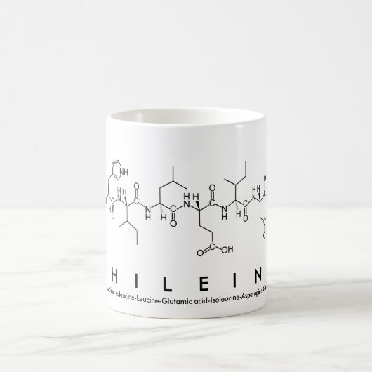 Mug Musique de nom de peptide de la Philéine (Centre)