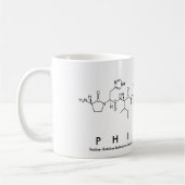 Mug Musique de nom de peptide de la Philéine (Gauche)