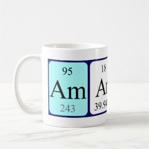 Mug Musique de nom de table périodique Amaris