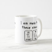 Mug Musique de nom de table périodique cravate (Devant droit)