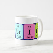 Mug Musique de nom de table périodique Federico (Devant droit)
