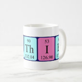 Mug Musique de nom de table périodique Gauthier (Devant droit)