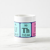 Mug Musique de nom de table périodique Gauthier (Centre)
