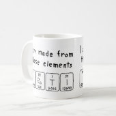 Mug Musique de nom de table périodique Irati (Devant gauche)