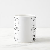 Mug Musique de nom de table périodique Lab Rat (Centre)