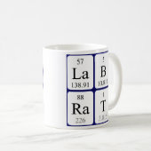 Mug Musique de nom de table périodique Lab Rat (Devant droit)
