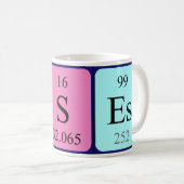 Mug Musique de nom de table périodique Moses (Devant droit)