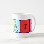 Mug Musique de nom de table périodique Norberto (Devant droit)