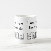 Mug Musique de nom de table périodique Norberto (Centre)