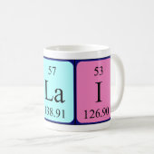 Mug Musique de nom de table périodique Olai (Devant droit)