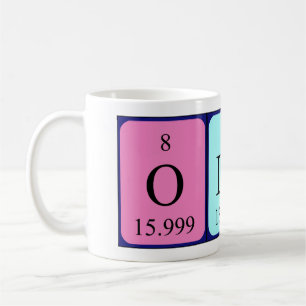 Mug Musique de nom de table périodique Olai