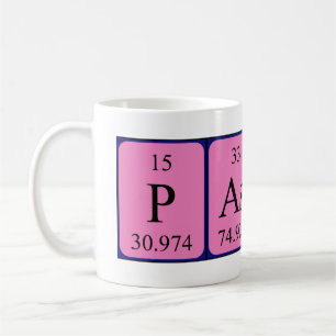 Mug Musique de nom de table périodique Pascal