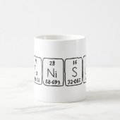 Mug Musique de nom de table périodique Stanislav (Centre)