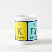 Mug Musique de nom de table périodique Takeru (Centre)