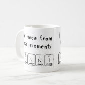 Mug Musique de nom de table périodique Vonni (Devant gauche)