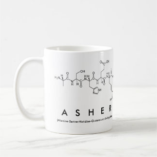 Mug Musique de nom du peptide Asher