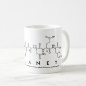 Mug Musique de nom du peptide de Delaney (Devant droit)