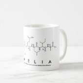 Mug Musique de nom du peptide de la pamélie (Devant droit)