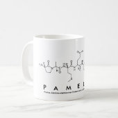 Mug Musique de nom du peptide de la pamélie (Devant gauche)