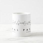 Mug Musique de nom du peptide pascal (Centre)