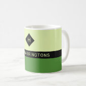 Mug Musique de nom et monogramme personnalisées (Devant droit)
