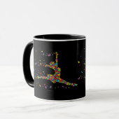 Mug Musique de papillon (Devant gauche)