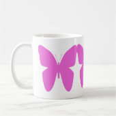 Mug Musique de papillon personnalisé (Gauche)