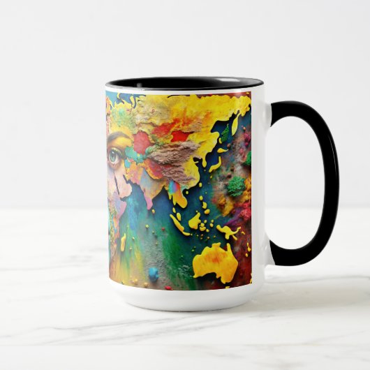 Mug Musique de peinture couleur de l'eau (Droite)