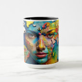 Mug Musique de peinture couleur de l'eau (Centre)